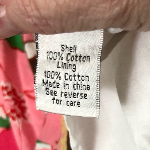 Talbots flrl slvlss empire wst  fit & flare lined cotton round nk drss SZ 6P - Picture 10 of 12